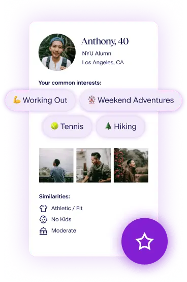 Anthony's profile UI